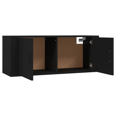 Wall-mounted TV Cabinets 2 pcs Black 100x34.5x40 cm
