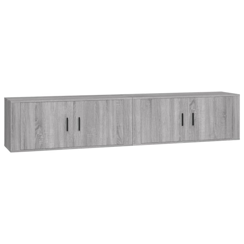 Wall-mounted TV Cabinets 2 pcs Grey Sonoma 100x34.5x40 cm