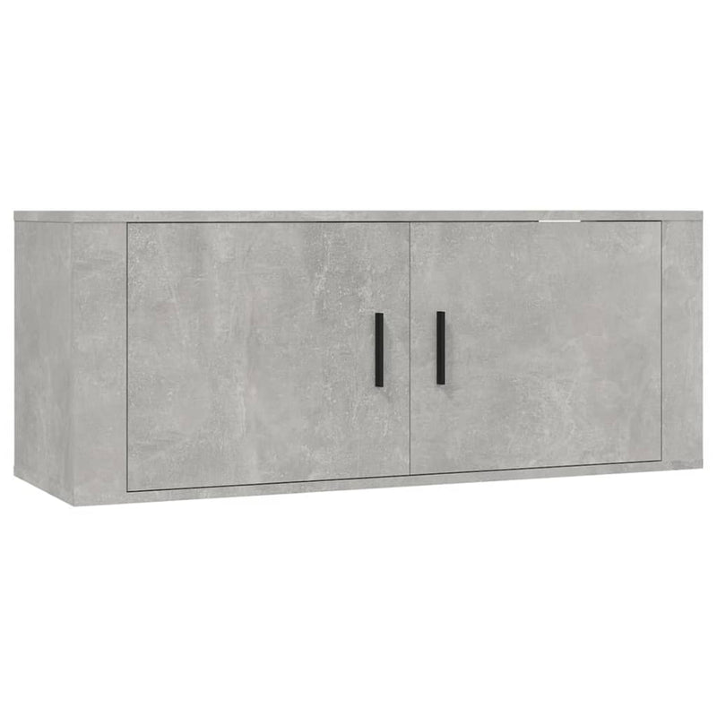 Wall-mounted TV Cabinets 3 pcs Concrete Grey 100x34.5x40 cm
