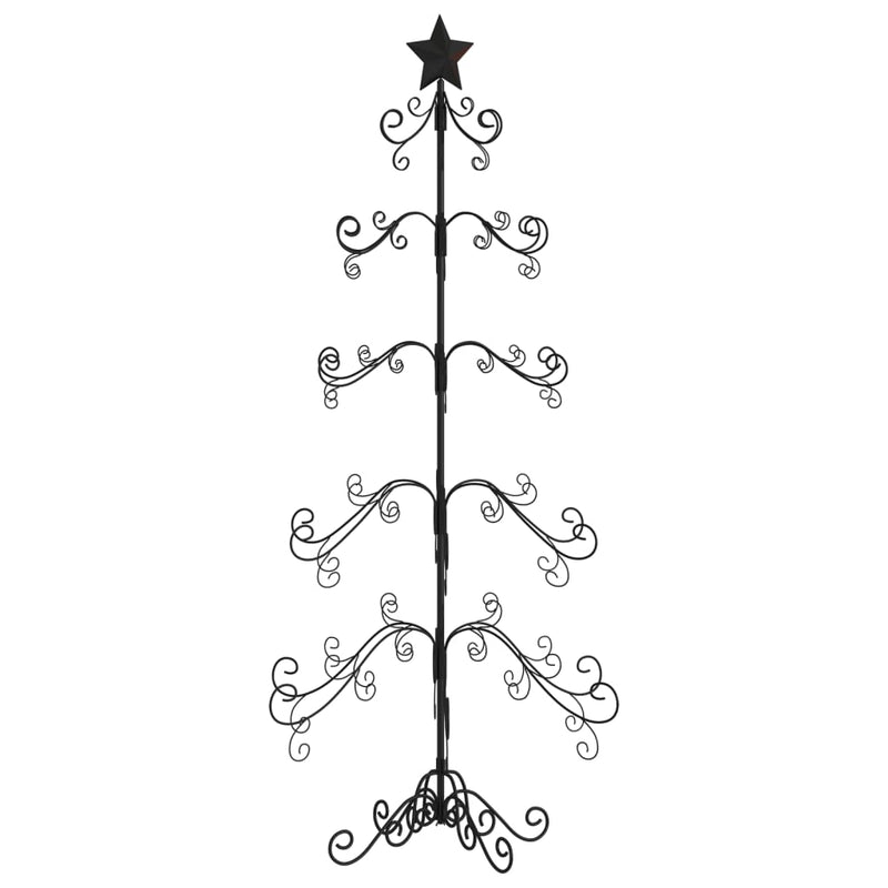 Metal Christmas Tree for Decoration Black 150 cm