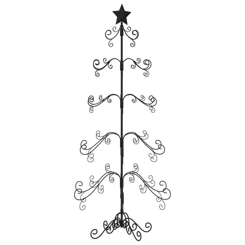 Metal Christmas Tree for Decoration Black 150 cm