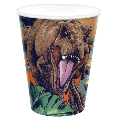 Dinosaur Jurassic Into The Wild Paper Cups 8 Pack