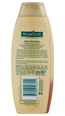 Palmolive 350mL Naturals Hair Shampoo Healthy Ends Ceramides and Camellia Oil for Normal/Brittle Hair