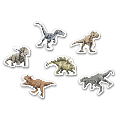 Dinosaur Jurassic Into The Wild Shaped Eraser Favours 6 Pack