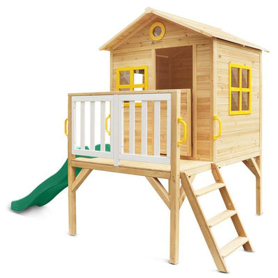 Archie Cubby House with Green Slide - Payday Deals