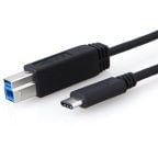 8WARE USB 3.1 Cable 1m Type-C to B Male to Male Black 10Gbps Payday Deals