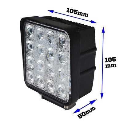 8X 80W LED FLOOD WORK LIGHT BAR LAMP PHILIPS LUMILEDS OFFROAD TRACTOR TRUCK 4WD