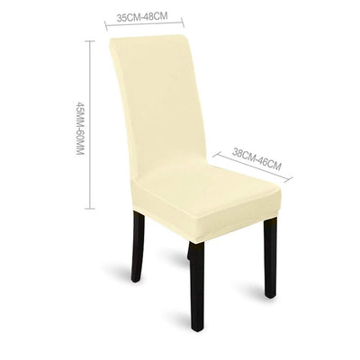 8x Stretch Elastic Chair Covers Dining Room Wedding Banquet Washable Champagne Payday Deals