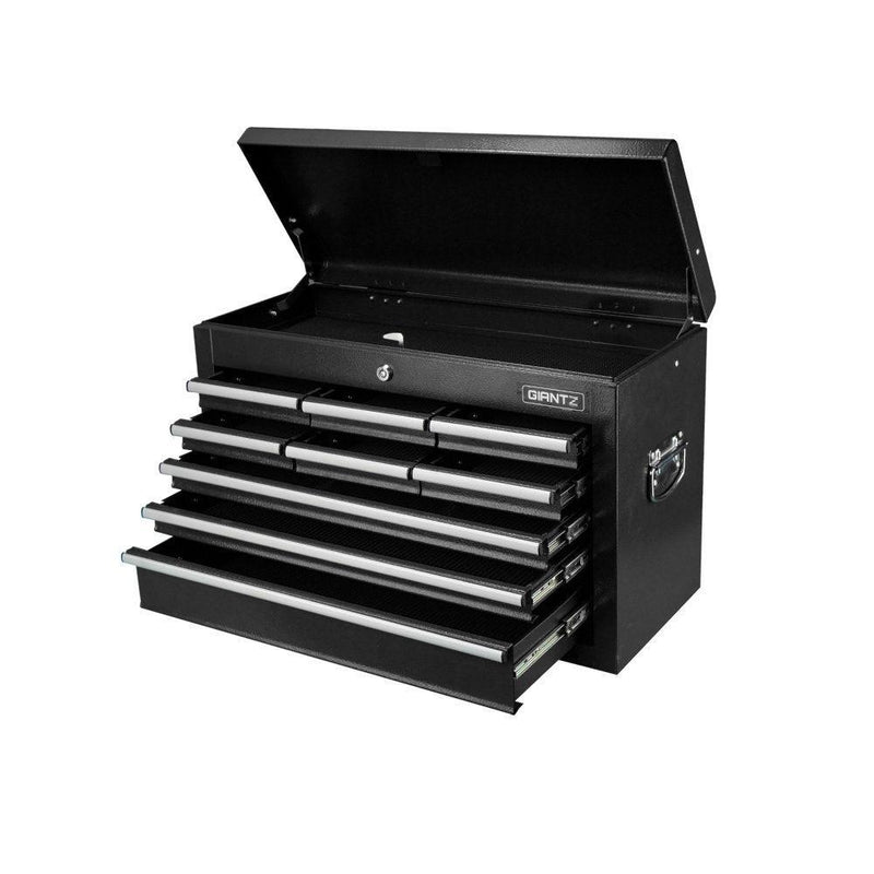 9 Drawer Mechanic Tool Box Storage Chest - Black