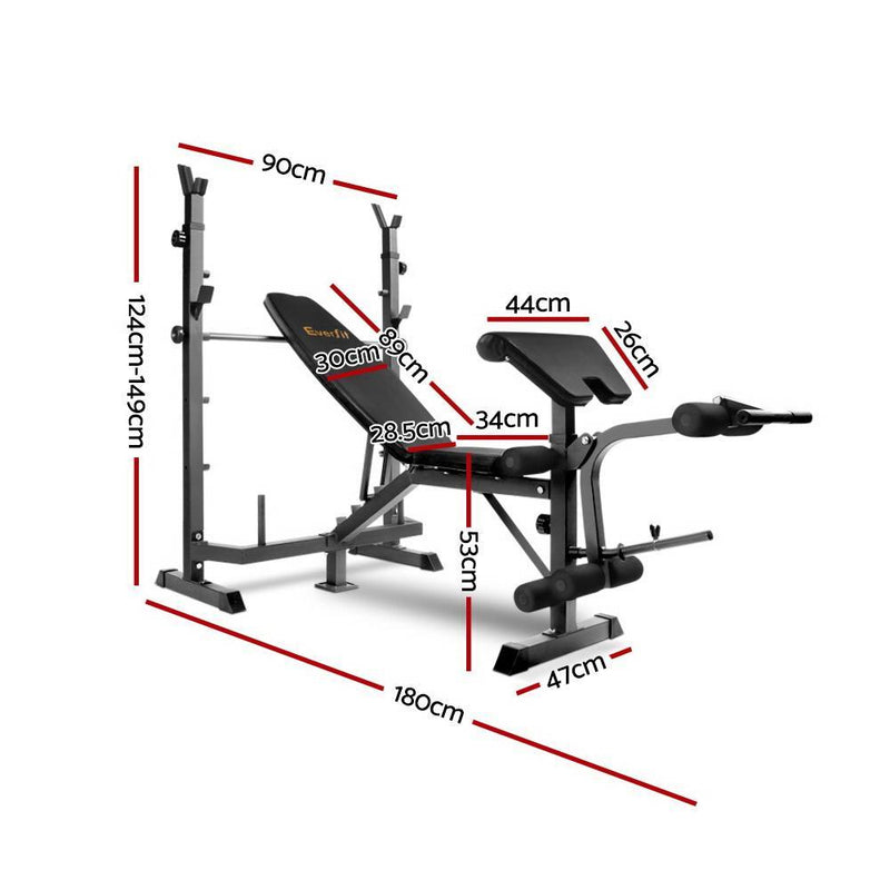 9-In-1 Weight Bench Multi-Function Power Station Fitness Gym Equipment