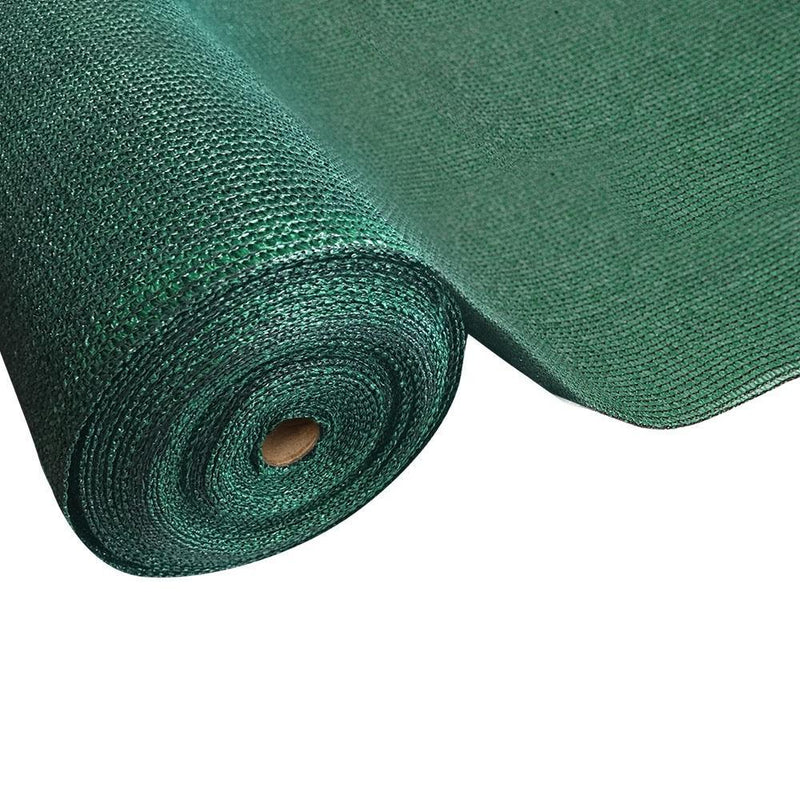 90% Sun Shade Cloth Shadecloth Sail Roll Mesh 1.83x20m 195gsm Green
