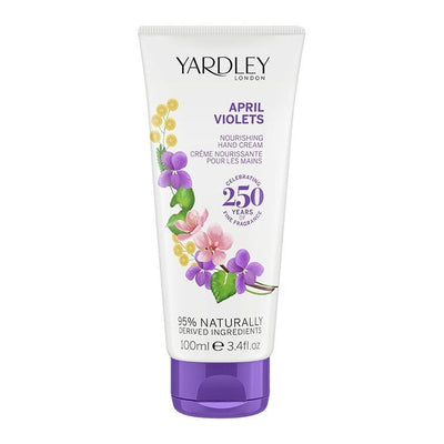 Yardley April Violets Nourishing Hand & Nail Cream Moisturiser 100ml