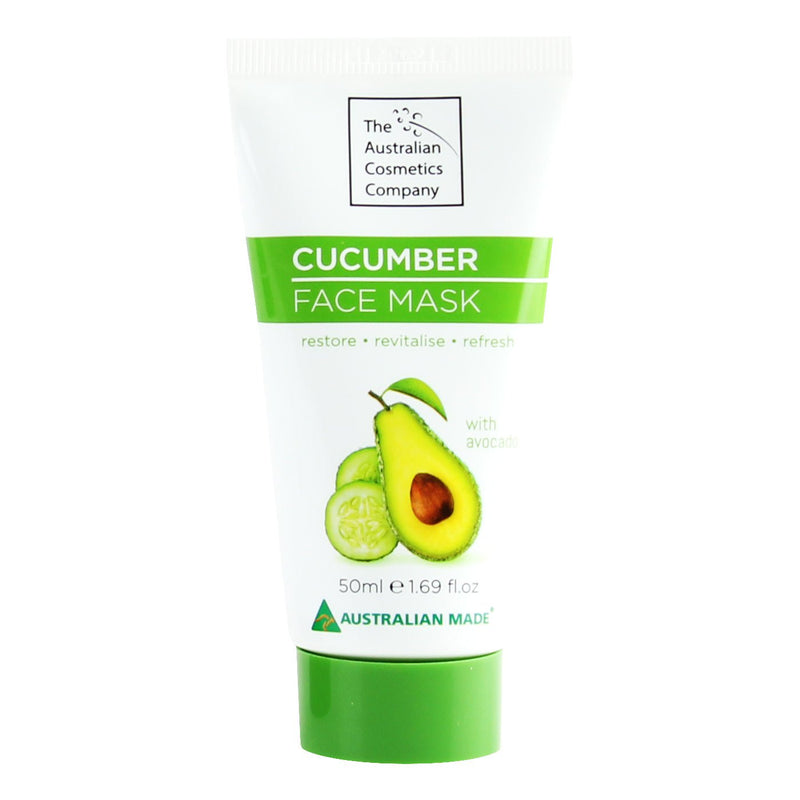 The Australian Cosmetic Company Face Mask Cucumber 50ml Beauty Facial Care
