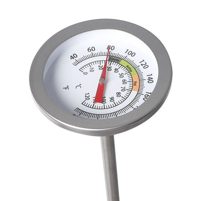 90cm Soil Thermometer Compost Garden Ground Stainless Steel 0-120deg Fertilizer Payday Deals