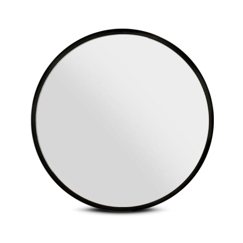 90CM Wall Mirror Bathroom Makeup Mirror Round Frameless Polished
