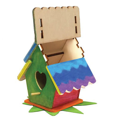 Crafty Kits Kids Wooden Birds House Paint Kit