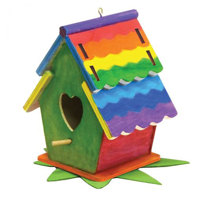 Crafty Kits Kids Wooden Birds House Paint Kit