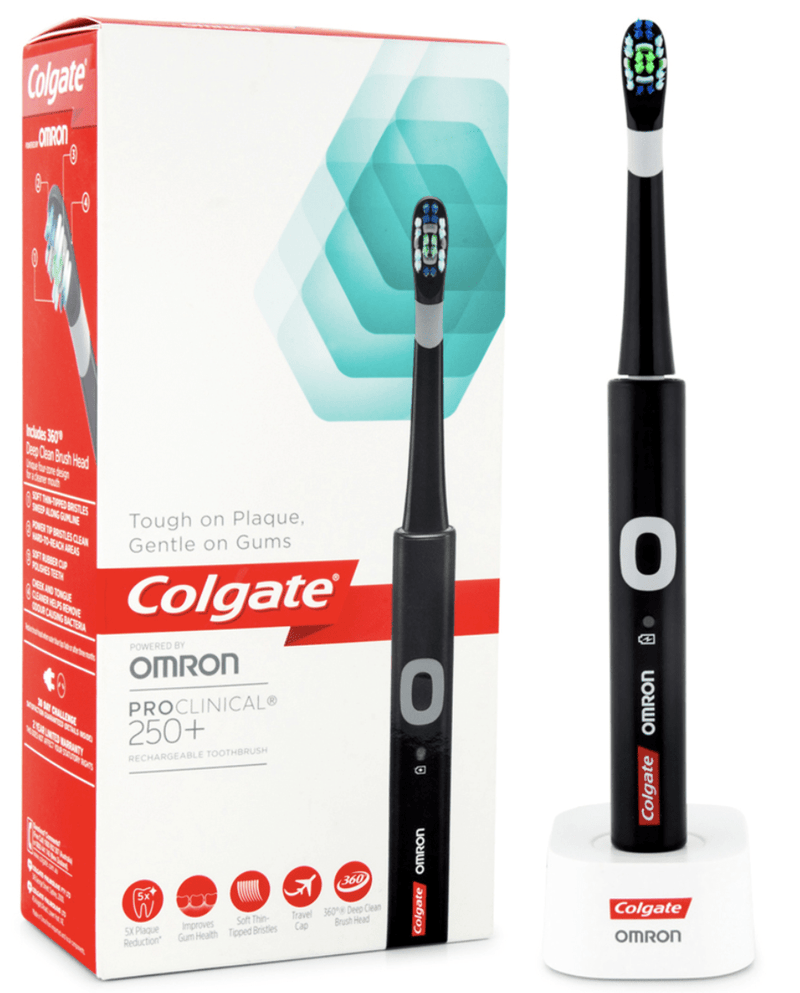 Colgate Pro Clinical 250+ Rechargeable Toothbrush - Black