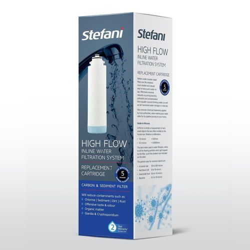 STEFANI High Flow Water System - 5 Micron Replacement Water Filter Cartridge Purifier 