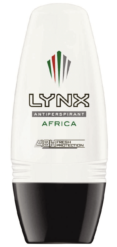 Lynx Dry Roll On Deodorant Antiperspirant Africa 48Hr Fresh Protection 50ml