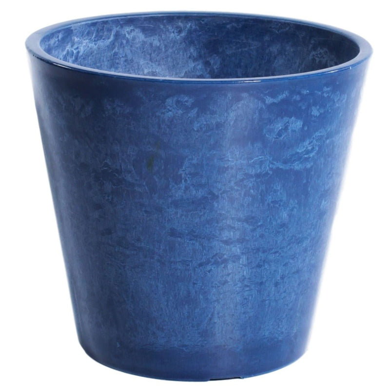 Glossy Blue Garden Pot 25cm - Payday Deals