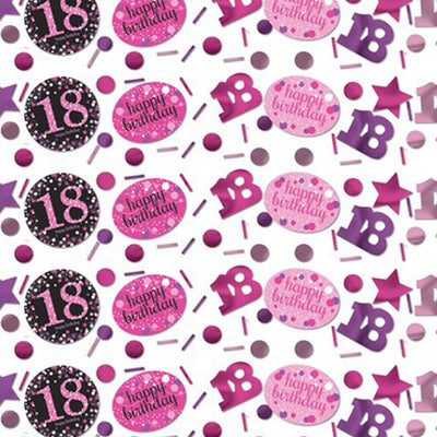 18th Birthday Pink Celebration Confetti