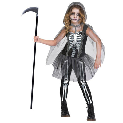 Grim Reaper Girls 8-10 Years Halloween Costume