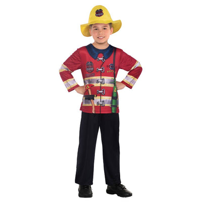 Fire Fighter Costume Child 4-6 Years