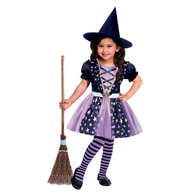 Halloween Starlight Witch Girls Costume 4-6 Years