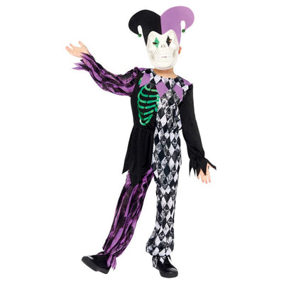 Jester Boy 6-8 Years Halloween Costume