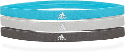 3pcs Adidas Sports Headband Hair Bands Gym Training Fitness Yoga - Black/Grey/Cyan