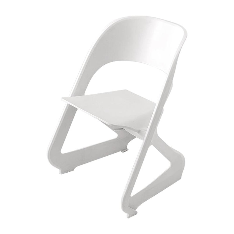 ArtissIn Set of 4 Dining Chairs Office Cafe Lounge Seat Stackable Plastic Leisure Chairs White - Payday Deals