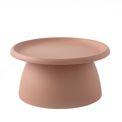 ArtissIn Coffee Table Mushroom Nordic Round Large Side Table 70CM Pink - Payday Deals