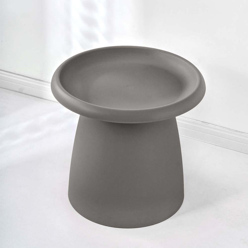 ArtissIn Coffee Table Mushroom Nordic Round Small Side Table 50CM Grey - Payday Deals