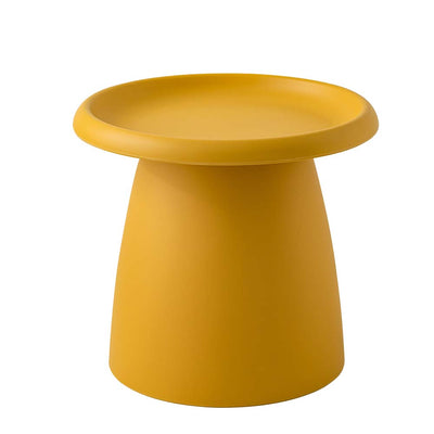 ArtissIn Coffee Table Mushroom Nordic Round Small Side Table 50CM Yellow - Payday Deals