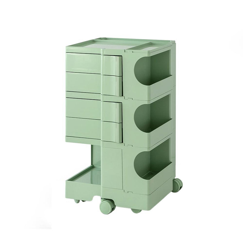 ArtissIn Bedside Table Side Tables Nightstand Organizer Replica Boby Trolley 5Tier Green - Payday Deals