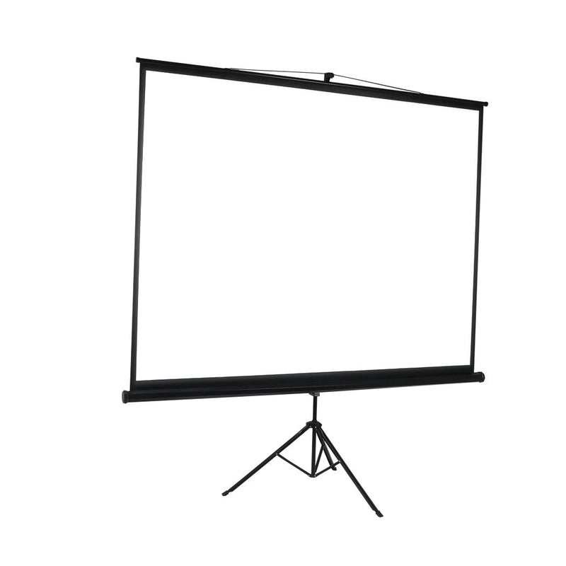 100 Inch Projector Screen Tripod Stand Home Pull Down Outdoor Screens Cinema 3D - Payday Deals