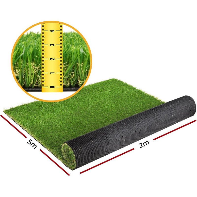 Primeturf Artificial Grass Synthetic 60 SQM Fake Lawn 30mm 2X5M - Payday Deals