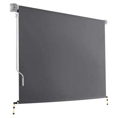 Instahut 3m x 2.5m Retractable Roll Down Awning - Grey