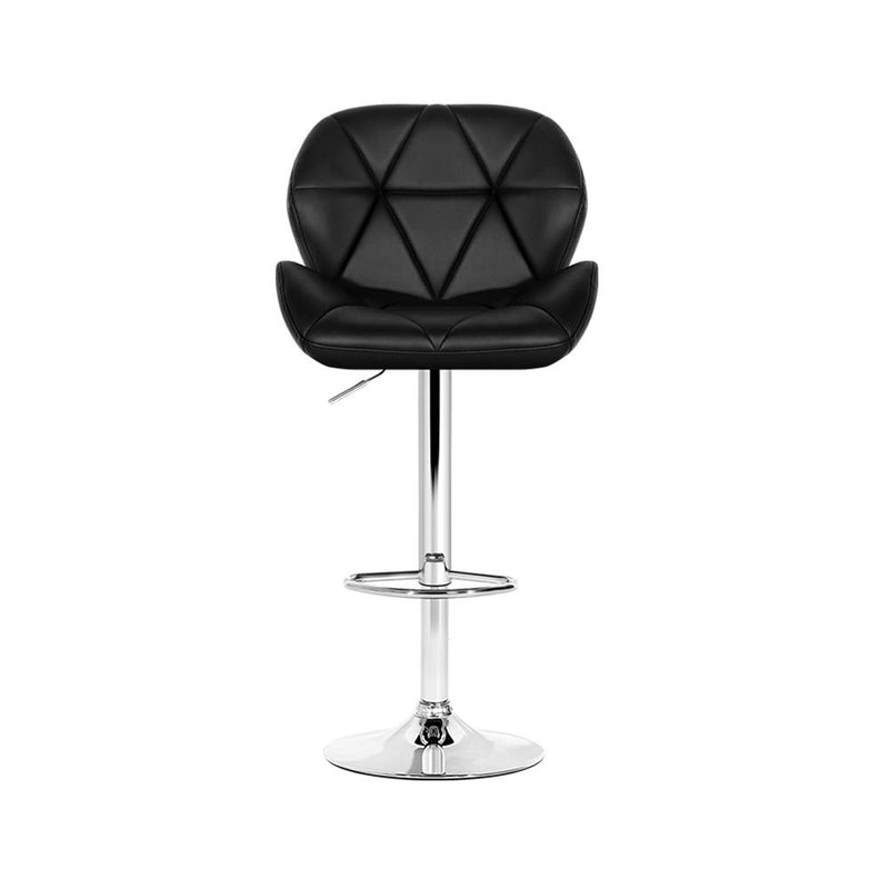 Artiss Set of 4 Kitchen Bar Stools - Black and Chrome - Payday Deals