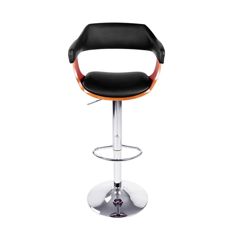 Artiss Wooden Bar Stool - Black and Wood - Payday Deals