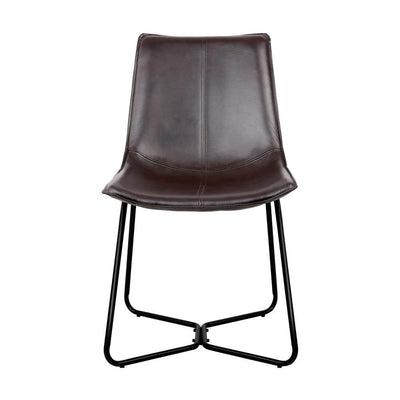 Artiss Set of 2 PU Leather Dining Chair - Walnut - Payday Deals