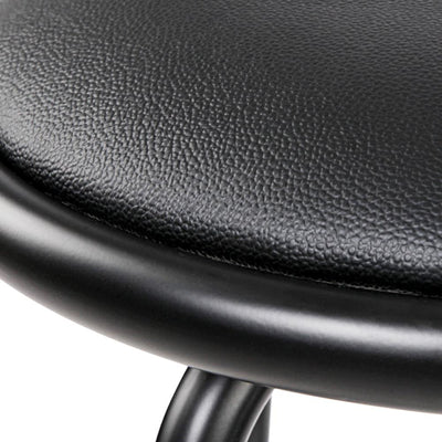 Artiss Set of 2 PU Leather Bar Stools - Black and Steel - Payday Deals