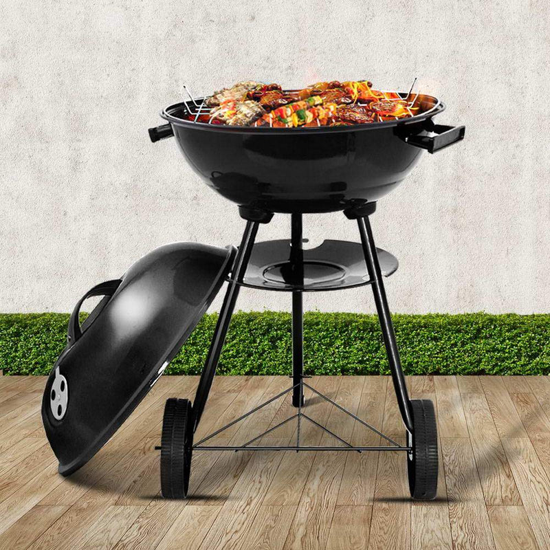 Grillz Charcoal BBQ Smoker Drill Outdoor Camping Patio Barbeque Steel Oven - Payday Deals