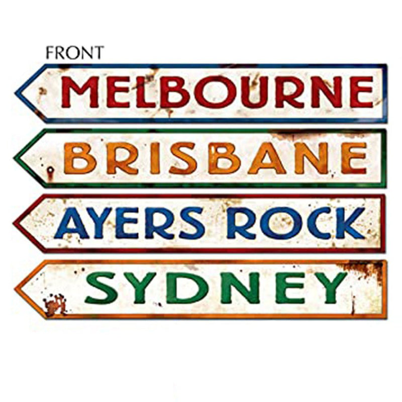 Australia Day Street Signs Cutouts 4 Pack