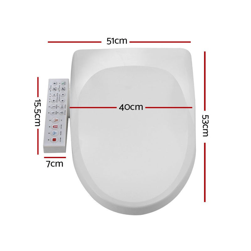 Cefito Bidet Electric Toilet Seat Cover Electronic Seats Smart Wash Night Light