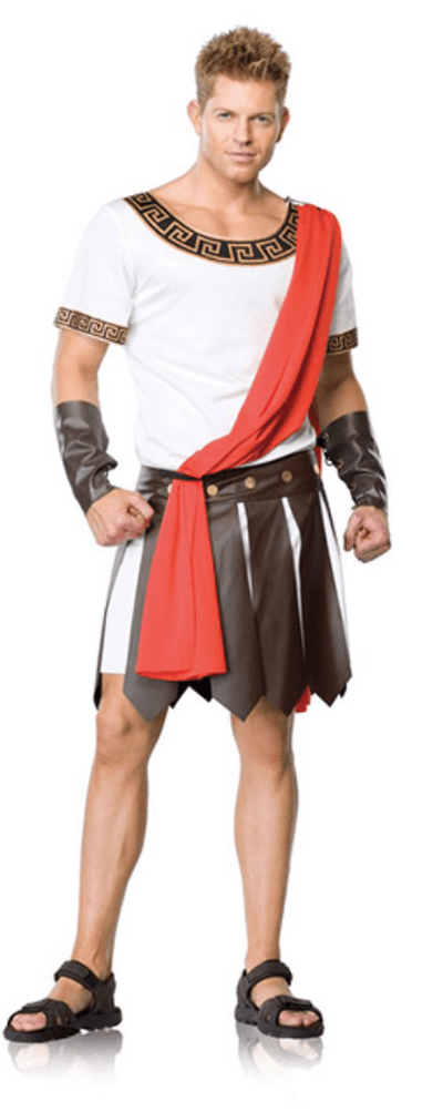 Mens JULIUS CAESAR COSTUME Roman Fancy Dress Toga Emperor Greek Ancient Tunic