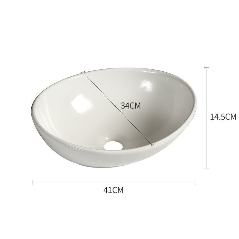 Ceramic Basin Bathroom Wash Counter Top Hand Wash Bowl Sink Vanity Above Basins - Payday Deals