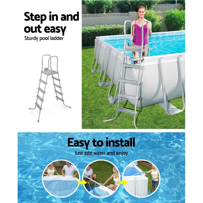 Bestway Above Ground Swimming Pool Power Steel™ Rectangular Frame Pools Filter - Payday Deals