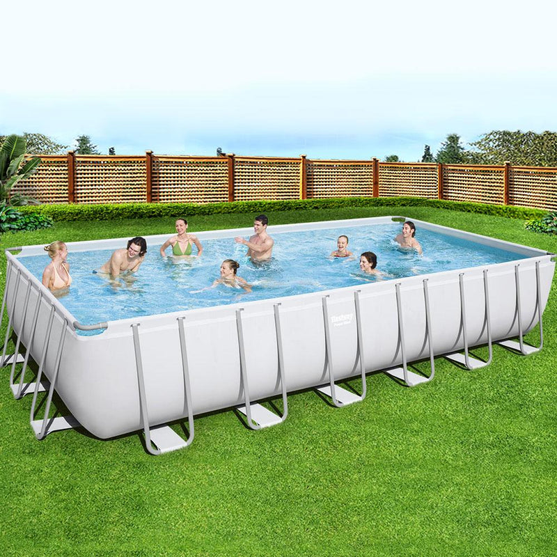 Bestway Above Ground Swimming Pool Power Steel™ Rectangular Frame Pools Filter - Payday Deals